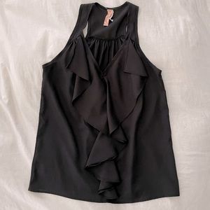EUC Prevett Black Satin Tank Top